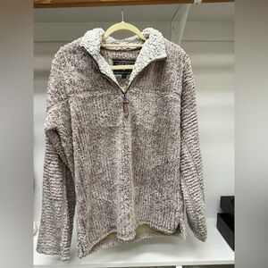 True Grit Plush Quarter Zip Pullover